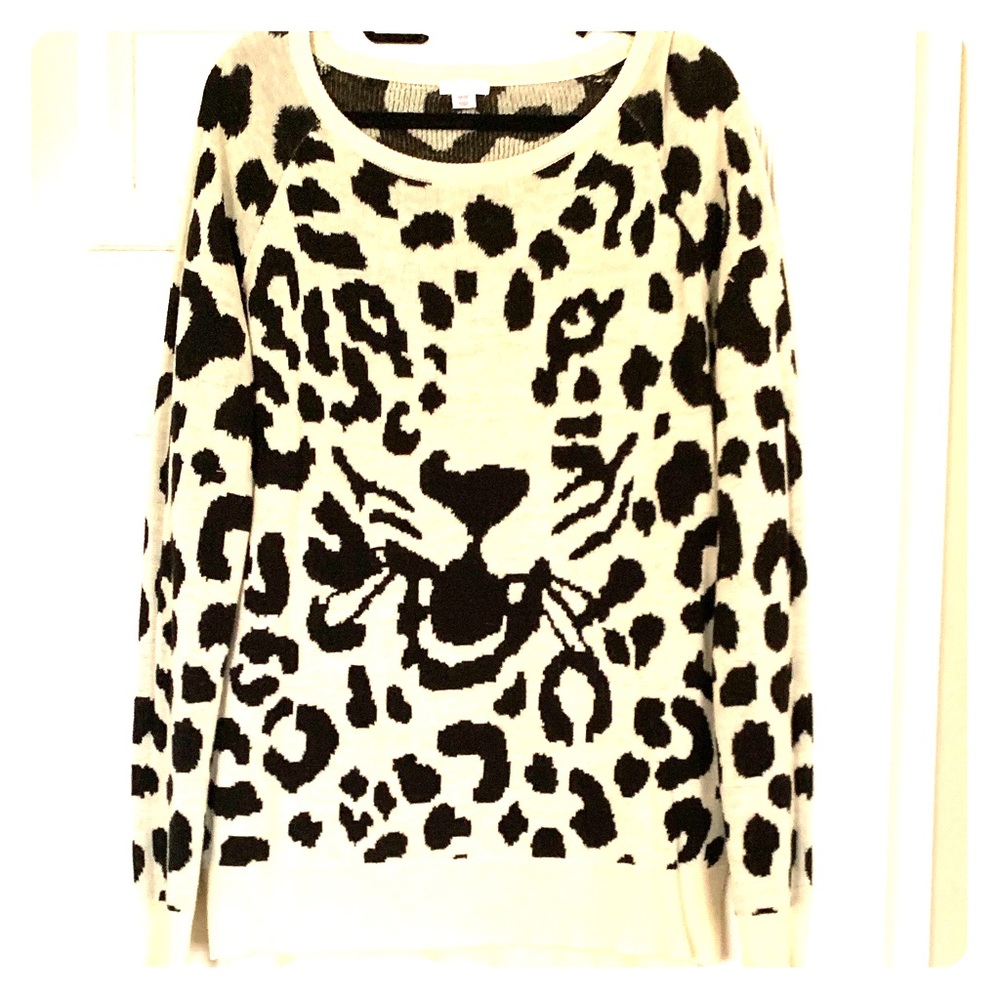 Animal print sweater